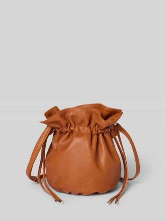 MY ESSENTIAL WARDROBE Handtasche aus Lammleder Modell Zilla in Cognac, Gr&ouml;&szlig;e 1