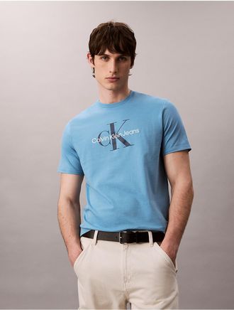 Calvin Klein Jeans Calvin Klein Mens Monologo Tee - Blue - M