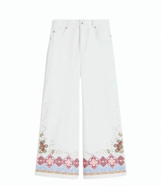Weekend Pure Cotton Bull Wide Leg Trousers