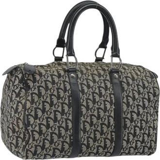Dior Pre-owned Handbags, female, Black, Size: ONE SIZE Pre-owned Vintage Boston Bag