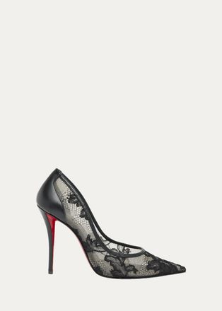 Christian Louboutin 100mm Miss Z Lace Pumps