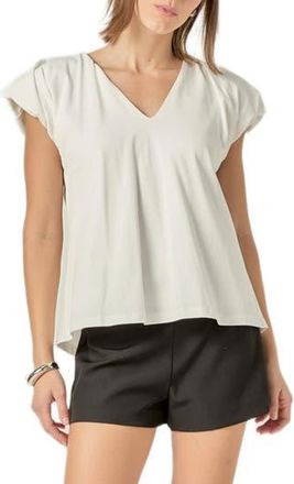 English Factory Puff Sleeve Top in White at Nordstrom Rack, Size Medium