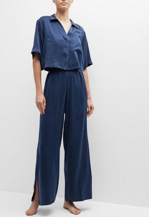 Lunya Washable Silk High-Rise Pant Set