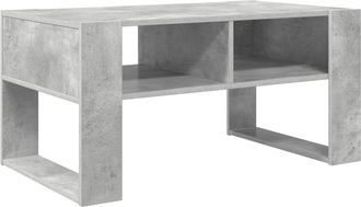 vidaXL Mesa De Caf&eacute; Gris Concreto 92 X 53 X 45 Cm Madera De Ingenier&iacute;a Vidaxl