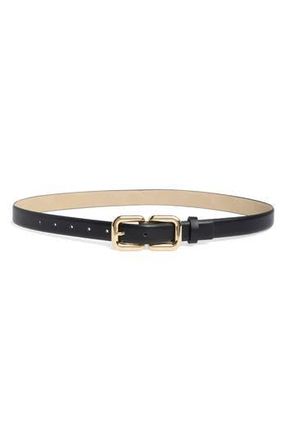 Steve Madden Faux Leather Belt in Black Gold at Nordstrom Rack, Size X-Large