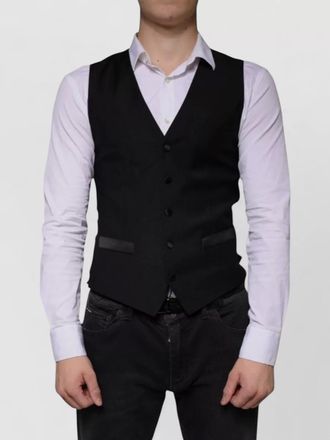 Dolce & Gabbana wool v-neck waistcoat