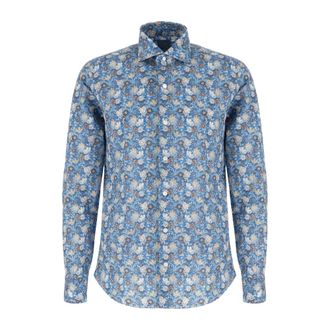 Barba Stijlvolle Overhemden Collectie - Heren - Casual Overhemden - Blauw - M - Overhemden