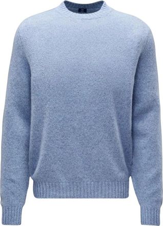 Fedeli Accessoires - Heren - Ronde hals truien - Blauw - 2XL - Wol - Truien & Vesten