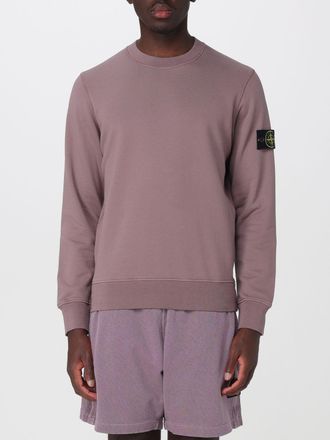 Stone Island Felpa a girocollo in cotone con logo