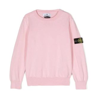 Stone Island Maglia in cotone - male - Stone Island - Kids Sweatshirts - Pink - 8 Y - Kids