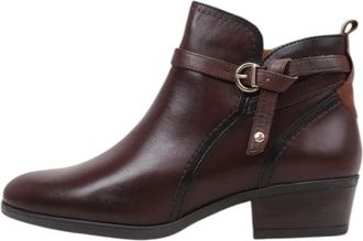 Pikolinos Daroca Leather Heeled Ankle Boots for Lady, auburn, 5-5.5 UK