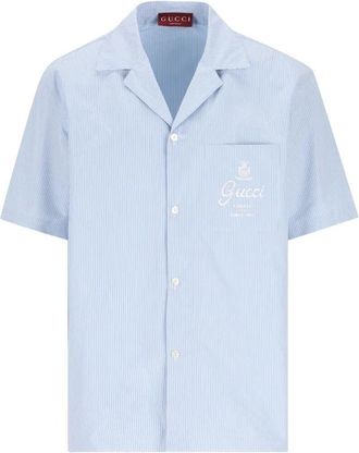 Gucci Thin Strip Disco Bowling Shirt