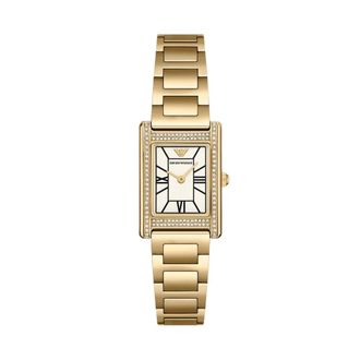Emporio Armani Reloj de dos manecillas de acero inoxidable - Accessories - Mujer - Amarillo - ONE SIZE