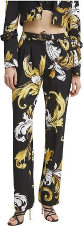 Versace Jeans Couture Slim-fit Broek - Dames - Straight fit broeken - Veelkleurig - XL - Polyester - Broeken