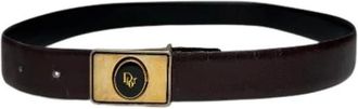 Dior Pre-owned Belts, female, Black, Size: ONE SIZE Pre-owned Leather Belt