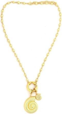 Panacea Shell Pendant Necklace in Gold at Nordstrom