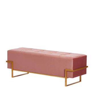 Schubiger M&ouml;bel Sitzbank Samt Rosa H: 120 cm