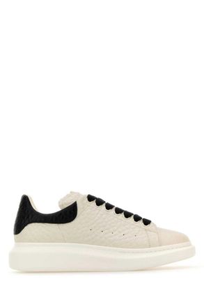 Alexander McQueen Off White Leather Sneakers