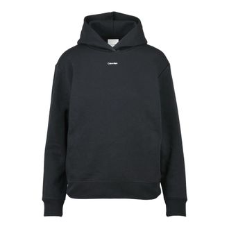 Calvin Klein Felpa Corta - Dames - Hoodies - Zwart - XS - Katoen - Hoodies & sweatvesten