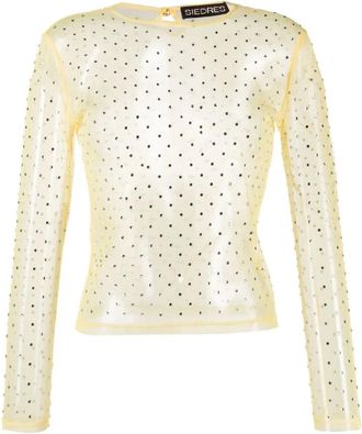Siedres Gele Desta Stijlvolle Mode Accessoire - Dames - Longsleeves - Geel - M - Tops