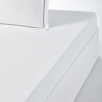 La Redoute Interieurs Hoeslaken in gewassen katoen/linnen, Metis Bourdon