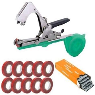 OEM Herramienta Profesional Para Atar Plantas De Jard&iacute;n Y Vi&ntilde;edos, Con 10 Rollos De Cinta + 1 Caja De Clavos