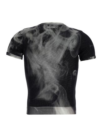 Jean Paul Gaultier Smoking Women Graphic Print T-Shirt - Black