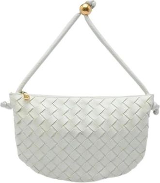 Bottega Veneta Pre-owned Turn Pouch - Dames - Vintage Schoudertas - Wit - ONE Size - Vintage