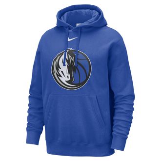 Nike Dallas Mavericks Club Nike Mens NBA Pullover Hoodie in Blue | HM9875-480