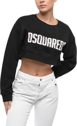 Dsquared2 Black Logo Crew Neck Sweatshirt
