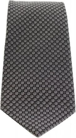 Emporio Armani Pure Silk Tie with Jacquard Micro-motif - unisex - Stropdassen - Veelkleurig - ONE Size - Accessoires