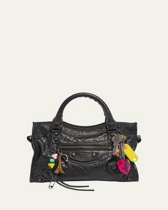 Balenciaga Le City Mini Leather Top-Handle Bag