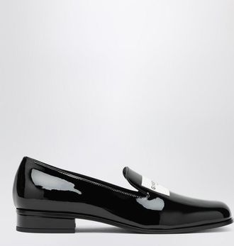 Givenchy Black patent leather tuxedo loafers