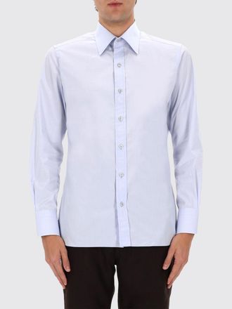Tom Ford Camicia slim fit in popeline di cotone con colletto a punta