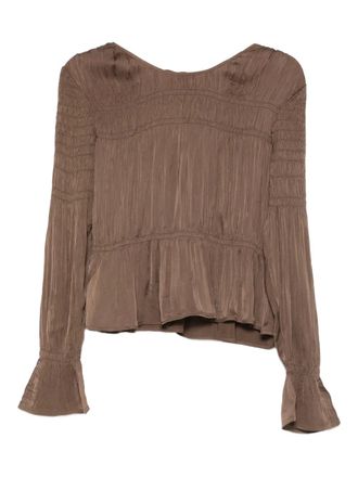 By Malene Birger Blusa a maniche lunghe - Marrone