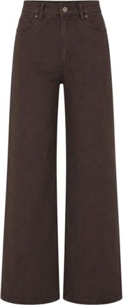 Paige Paige, Jeans, Dames, Bruin, W26, Katoen, Anessa Wide Jeans
