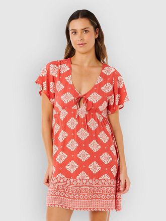 Rip Curl Ventura Tiered S/S Kleid rot