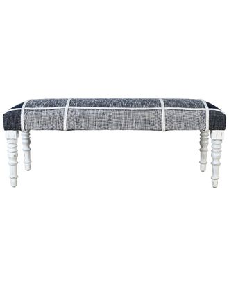 LR Home Lr Home Alessio Plaid Modern Handmade Accent Bench