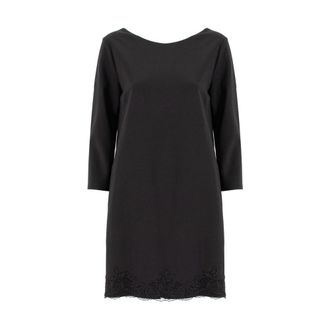 Ermanno Scervino Korte Jurk - Dames - Korte kleedjes - Zwart - XS - Leer - Kleedjes