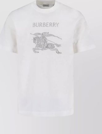 Burberry crew neck graphic print short sleeve t shirt