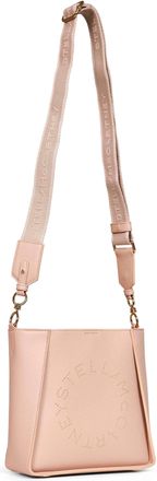 Stella McCartney Womens Crossbody Bag Logo Square Blush Pink Polyamide Shoulder