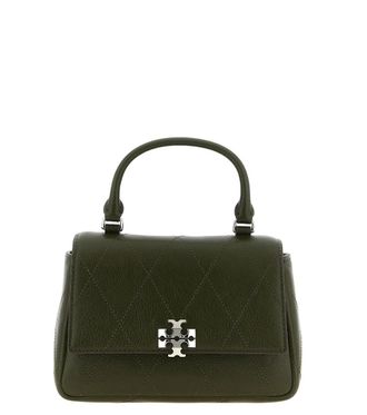 Tory Burch Green Charlie Mini Satchel