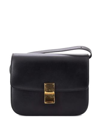 Celine Classic Box Bag Smooth Leather Medium crossbody bag - Zwart