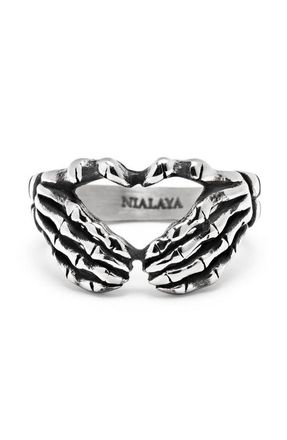 Nialaya Vintage Skeleton Ring in Silver at Nordstrom, Size 10