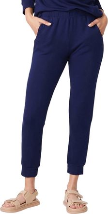 Monrow Supersoft Fleece Jogger In True Navy