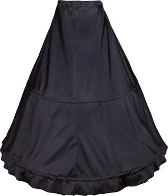 Flora 2 Hoop Bridal Wedding Petticoat/Prom Underskirt,Size S-XL (BLACK)