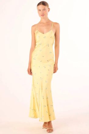 Misa Sariyah Dress In Spaced Ditsy Yellow