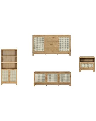 Manhattan Comfort Seridan 4Pc Living Room Set