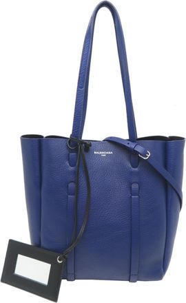 Balenciaga Blue Leather Tote Bag (Pre-Owned)