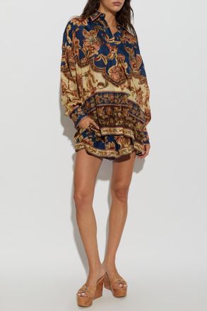 Zimmermann Silk Shirt With Print, Womens, Multicolour